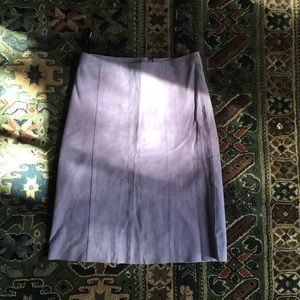 BEBE LAVENDER PENCIL SKIRT SUEDE